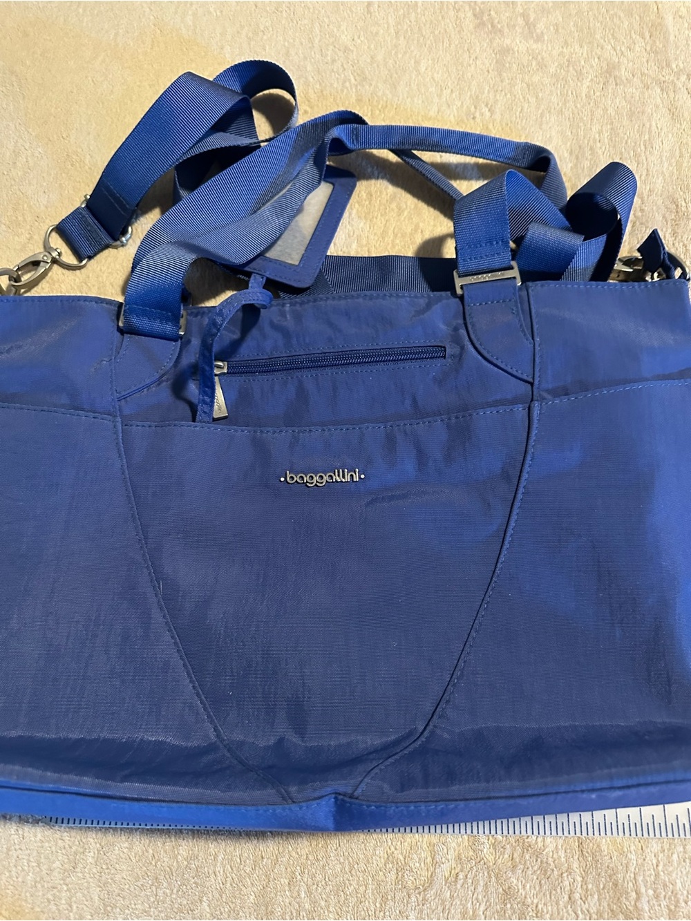 Baggallini Cobalt Blue Nylon Shoulder Tote
